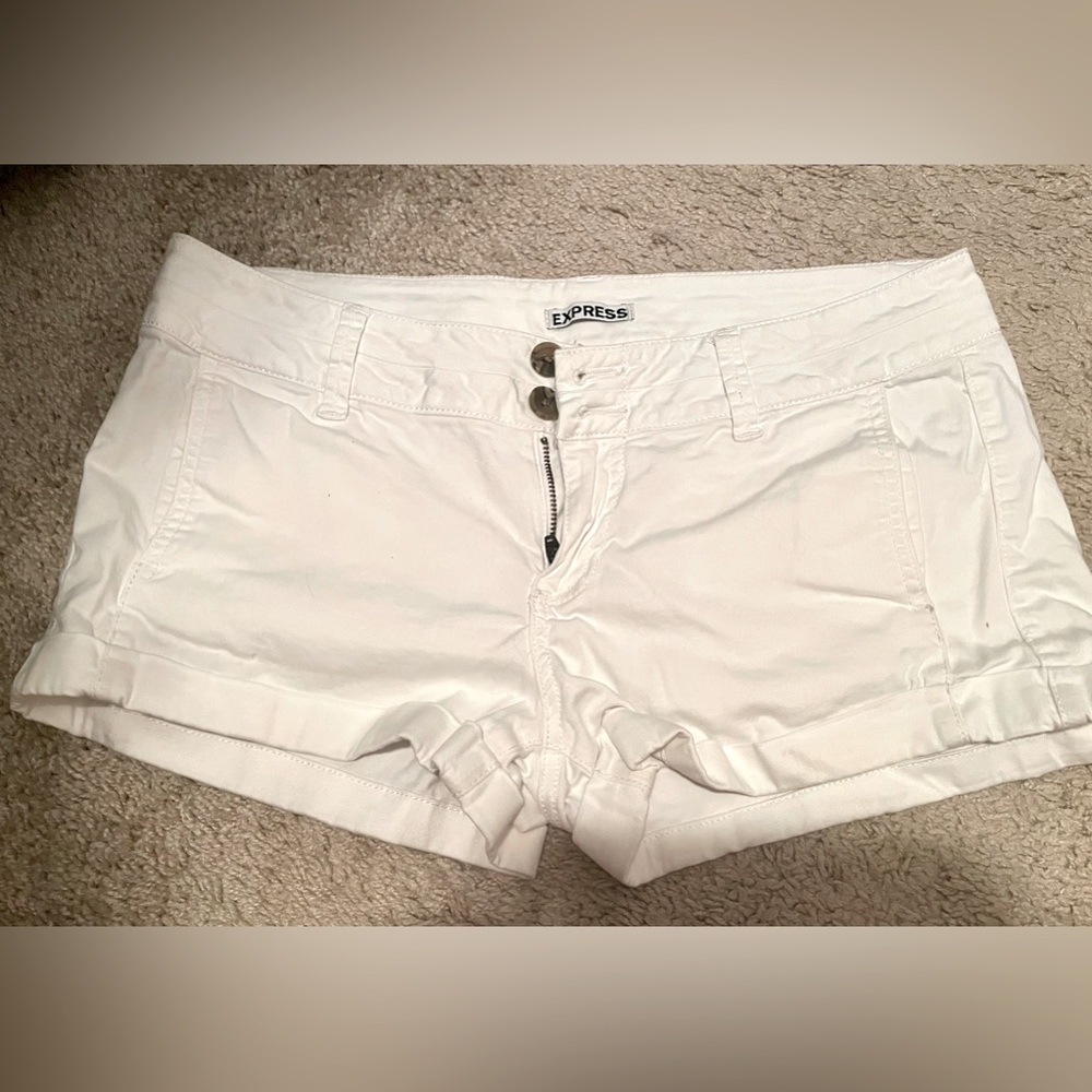 Express white shorts